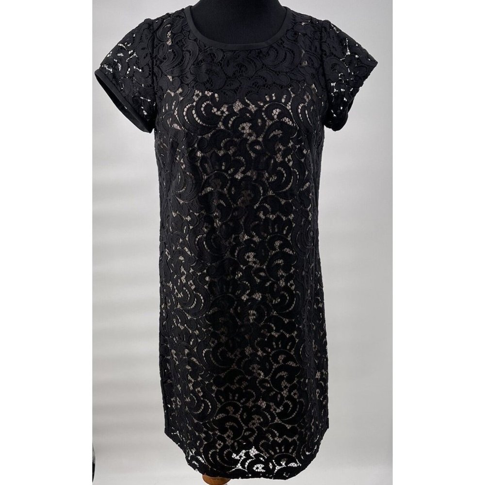 Ann Taylor LOFT Black Lace Lined Dress Size 6P Petites New $98 Pretty‎ Romantic